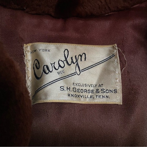 FAB ESTATE FIND VTG SHORN BEAVER FUR KNEE LENGTH COAT BALLOON CUFF BISHOP SLEEVE - Picture 3 of 4